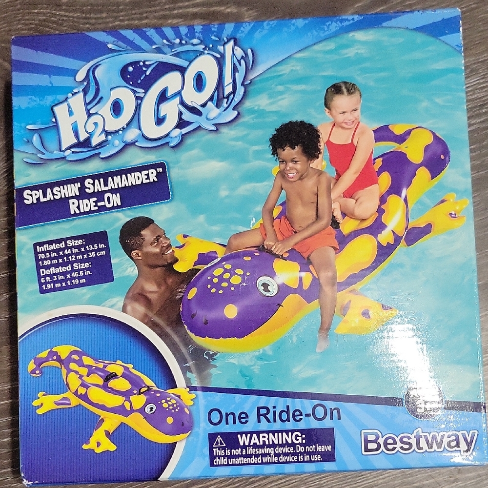 H2OGO! Splashin' Salamander Ride-On - Purple and Yellow